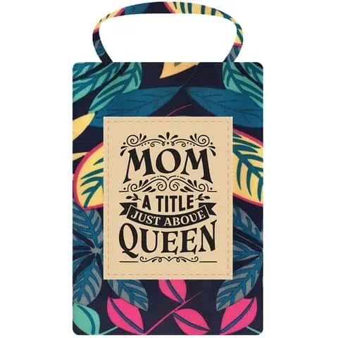 Sentiment Tote Bag Mom 6.29 in. H X 4.33 in. W X 1.18 in. L Multi-Purpose Bag