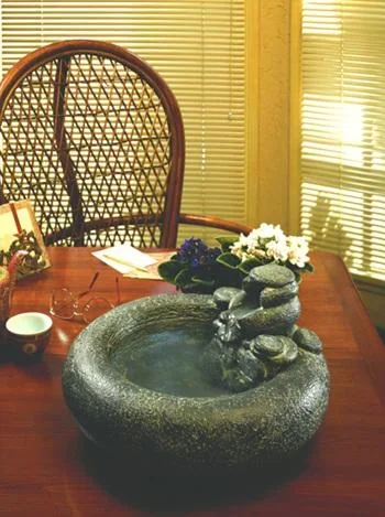 Serenity Table Top Cast Stone Fountain