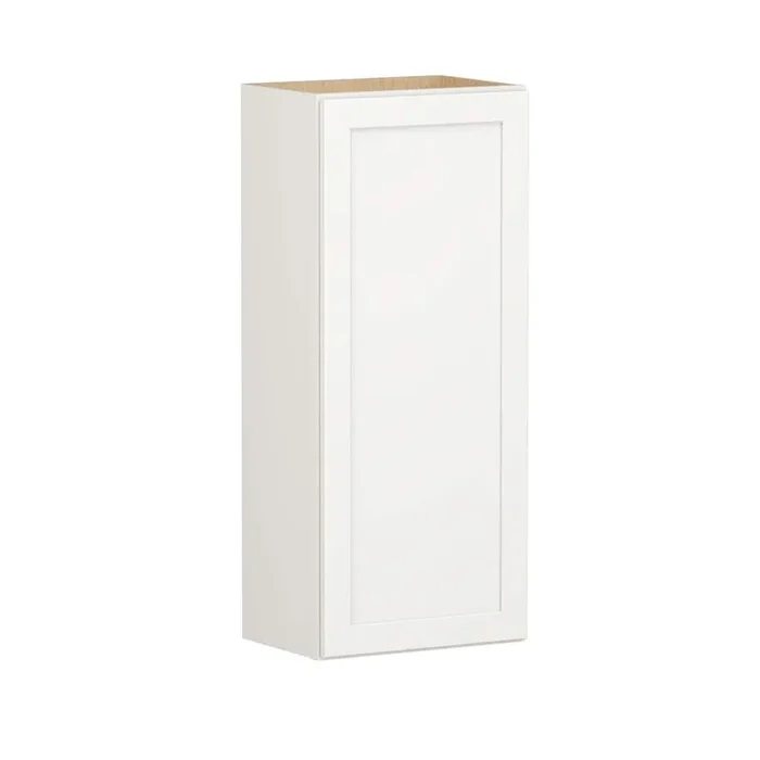 Shaker Full Overlay 18 in. W x 12 in. D x 42 in. H Plywood Assembled Wall Kitchen Cabinet in Linen White