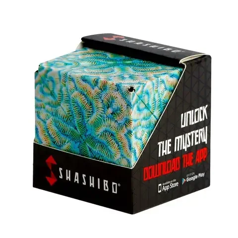 Shashibo Explorer Series Undersea Magnetic Puzzle Cube Blue 12 pc