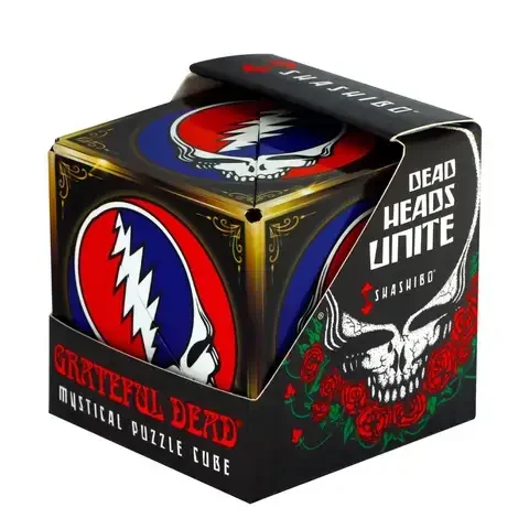 Shashibo Grateful Dead Steal Your Face Magnetic Puzzle Cube Multicolored 12 pc