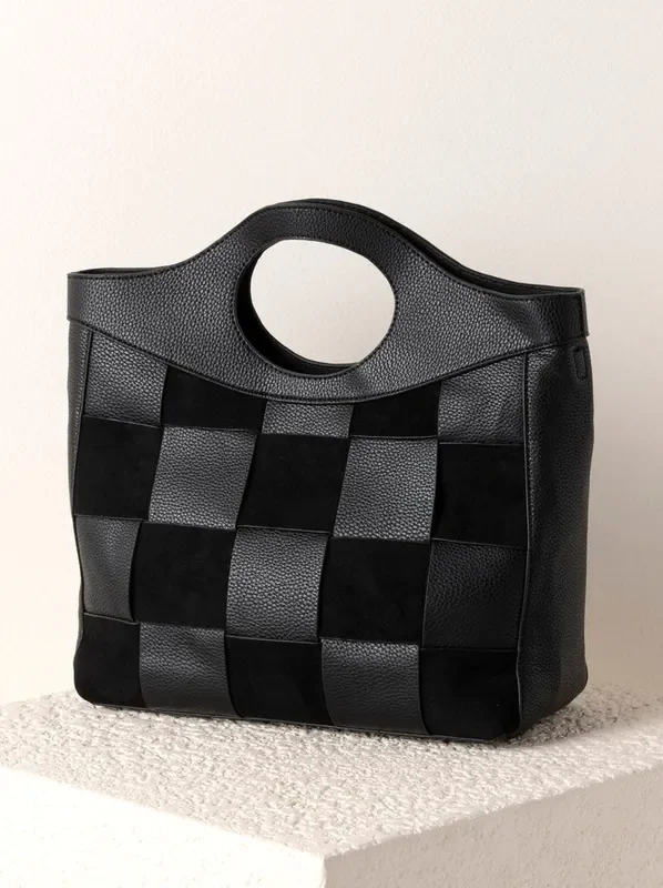 Shiraleah – Verona Top Handle Tote Black