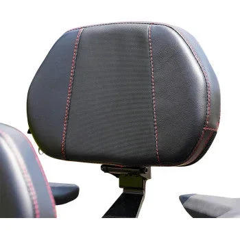 SHOW CHROME Grande Backrest – Driver – Ballistic Red Stitch – Ryker 41-420GCRED