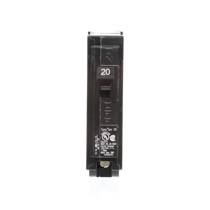 Siemens 20 Amp Single-Pole Type QD Replacement Circuit Breaker