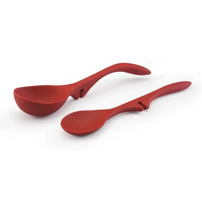 Silicone Lazy Spoon and Ladle Set of 2