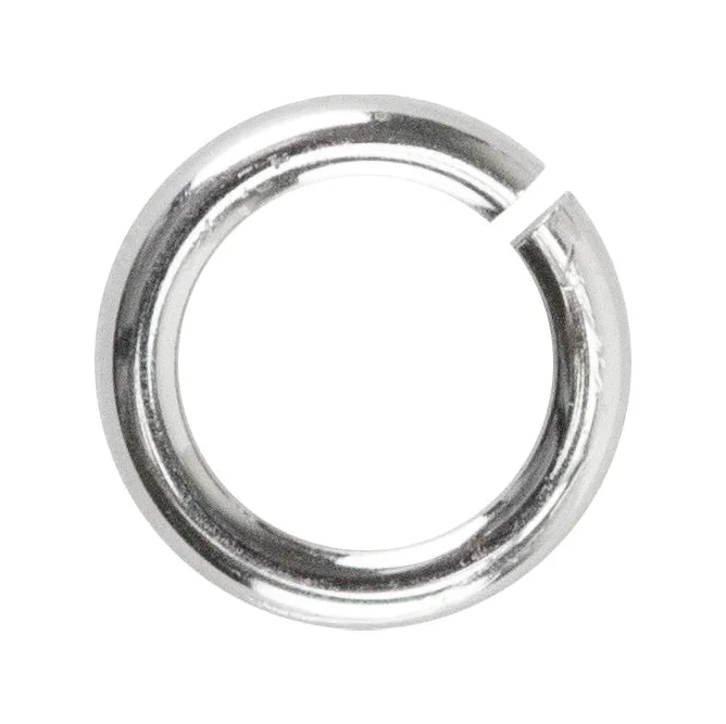 Silver Plate Open Jump Rings – Round