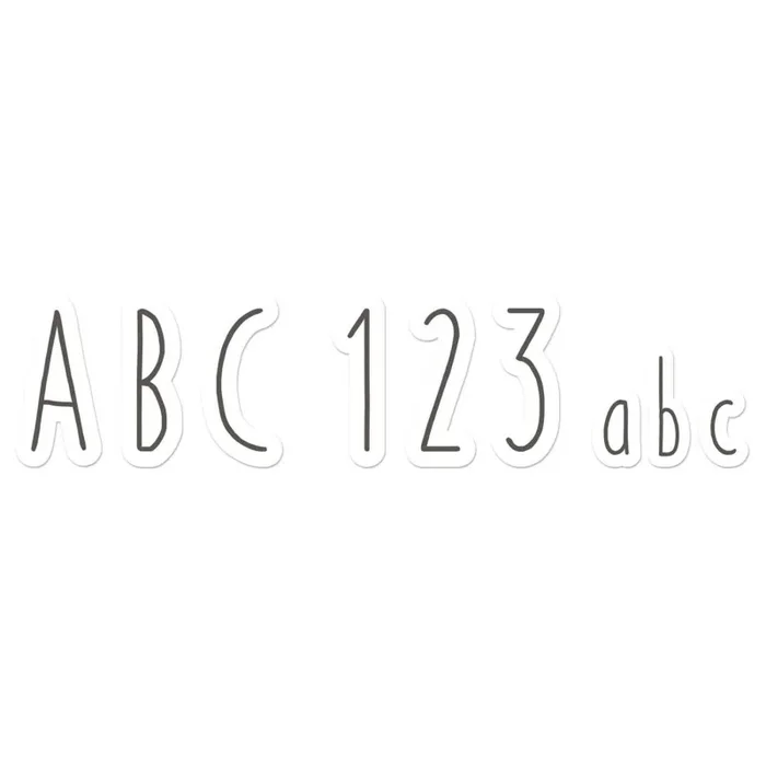 Simple Print Deco Letters A Close-Knit Class