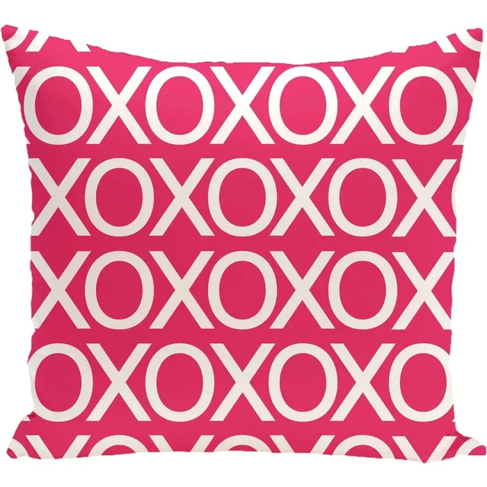 Simply Daisy 16″ x 16″ Valentine Print Outdoor Pillow