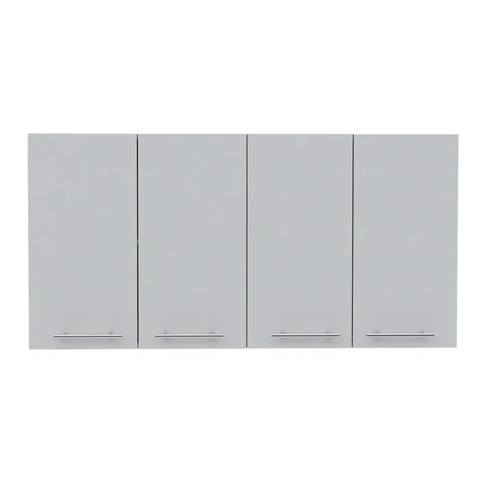 Sitka Wall Cabinet, Two Spacious Divisions, Four Doors Black Kitchen American Design,Industrial,Modern Pine Pine Cabinets Included Engineered Wood
