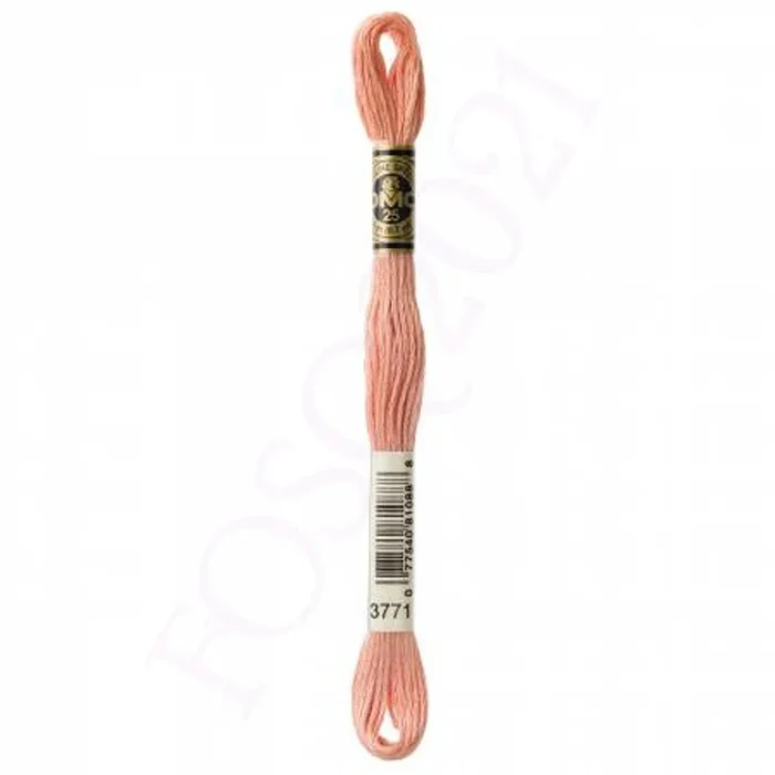 Six Strand Embroidery Floss – Ultra Very Light Terra Cotta – 117UA-3771 – DMC