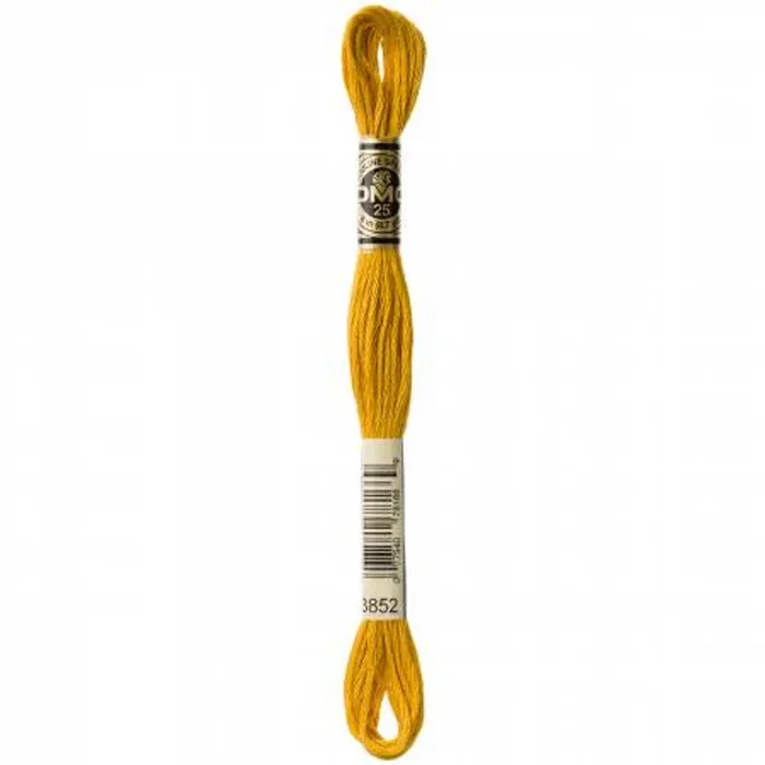 Six Strand Embroidery Floss – Very Dark Straw – 117UA-3852 – DMC
