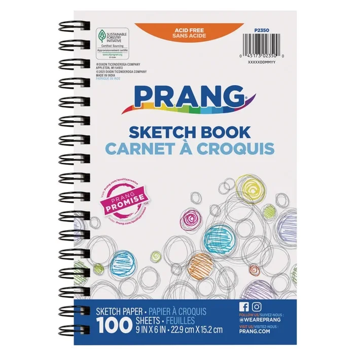 Sketch Book Lightweight 9 X 6 100 Sheets