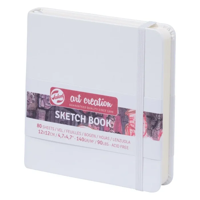 Sketchbook White Cover 4.7X4.7In