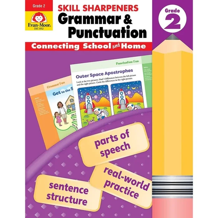 Skill Sharpeners Grammar And Punctuation Grade 2 Activity Book