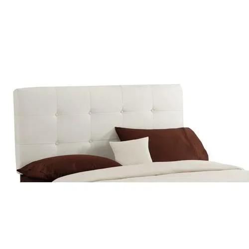 Skyline Furniture Sheridan Collection White Twin Microsuede Headboar