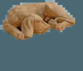 Sleeping Hound Cast Stone Outdoor Asian Collection