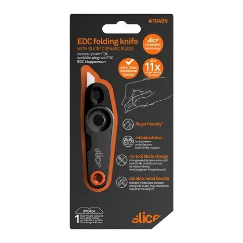 Slice 3.39 in. Folding EDC Folding Knife Black 1 pc