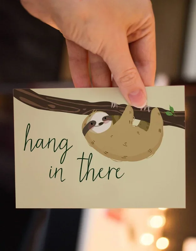 Sloth Greeting Card