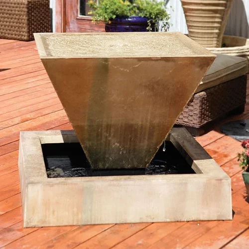 Small Oblique Outdoor Fountain