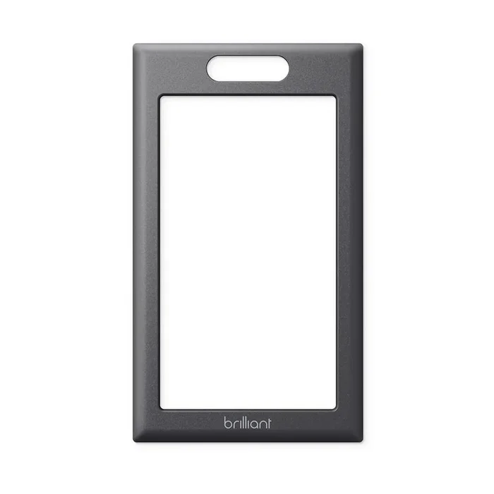 Smart Home Control 1-Switch Panel Snap-On Frame in Black