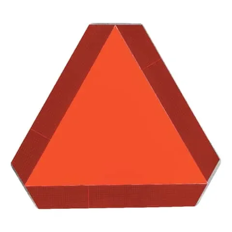 SMV English Red Safety Sign 14 in. H X 14 in. W