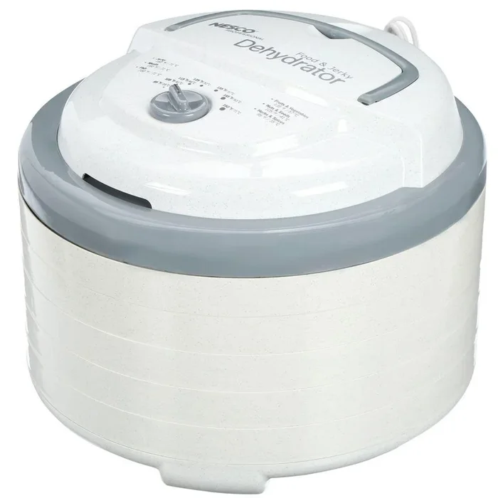 Snackmaster Pro 5-Tray White Food Dehydrator with Temperature Control