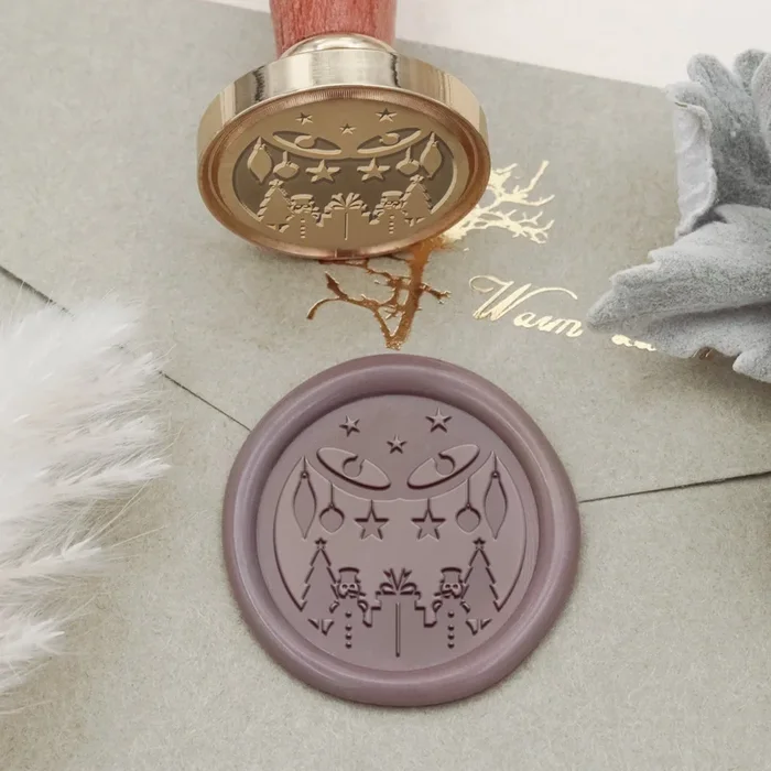 Snowy Night Christmas Wax Seal Stamp