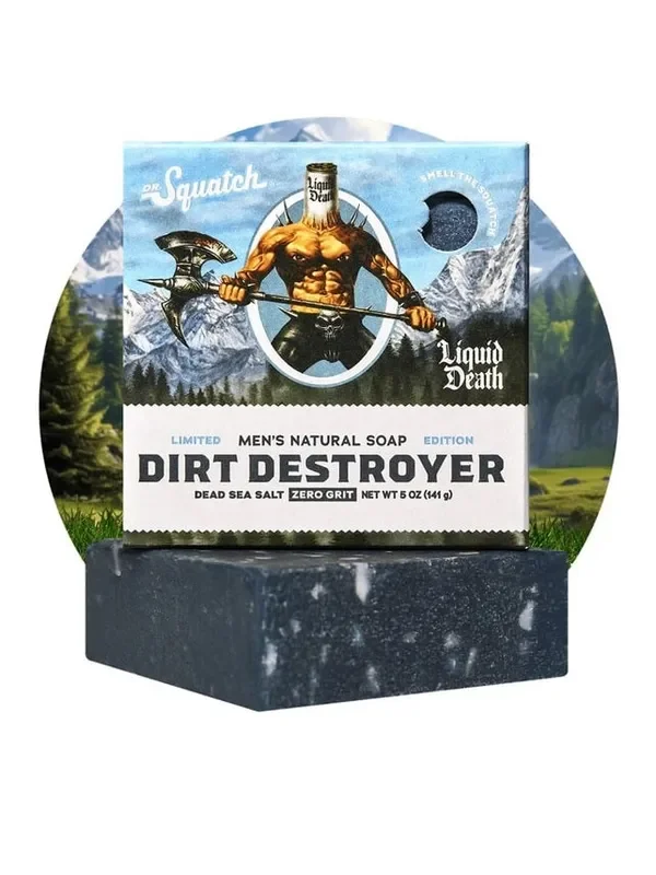 Soap Bar Liquid Death Dirt Destroyer Zero Grit 5oz Bar-Lqd-02