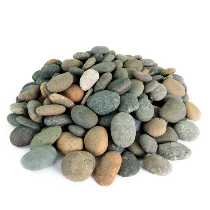 Southwest Boulder & Stone 1.0 cu. ft. 1 in. to 2 in. Mixed Mexican Beach Pebble Smooth Round Rock for Gardens, Landscapes and Ponds