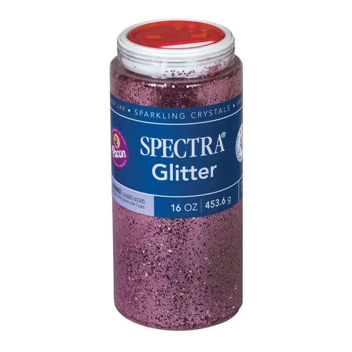 Spectra Glitter 1Lb Pink Sparkling Crystals