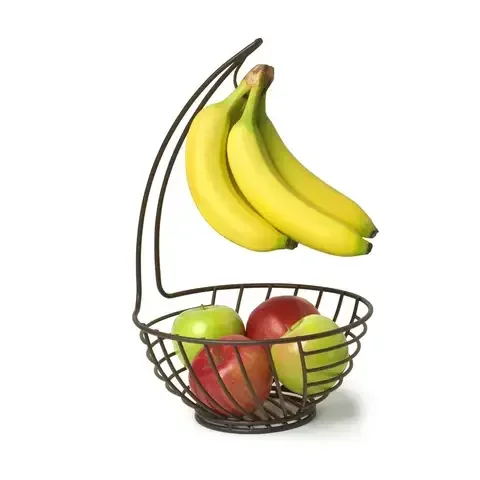 Spectrum Wright Bronze Steel Fruit Tree Basket