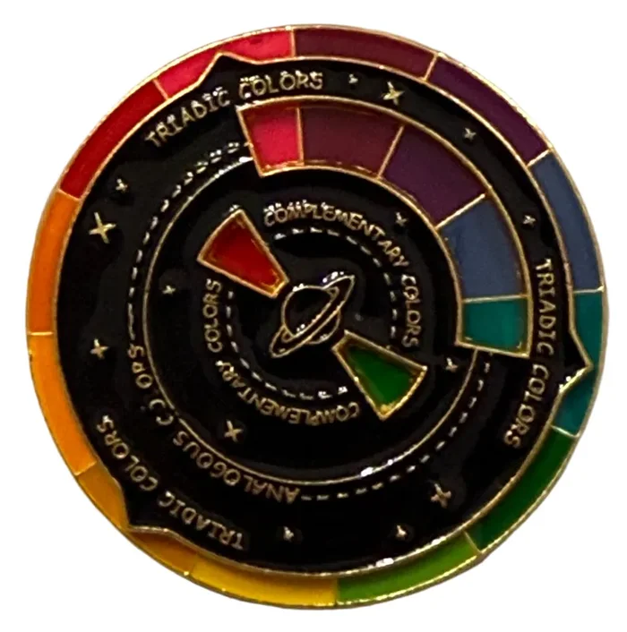 Spinning Color Wheel Enamel Pin