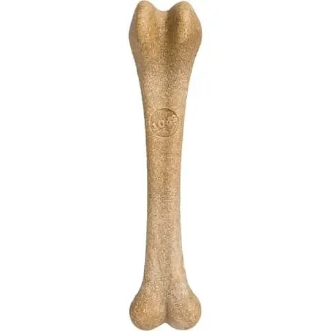 Spot Beige Bamboo Fibers Chicken Bone Pet Toy Large 1 pk