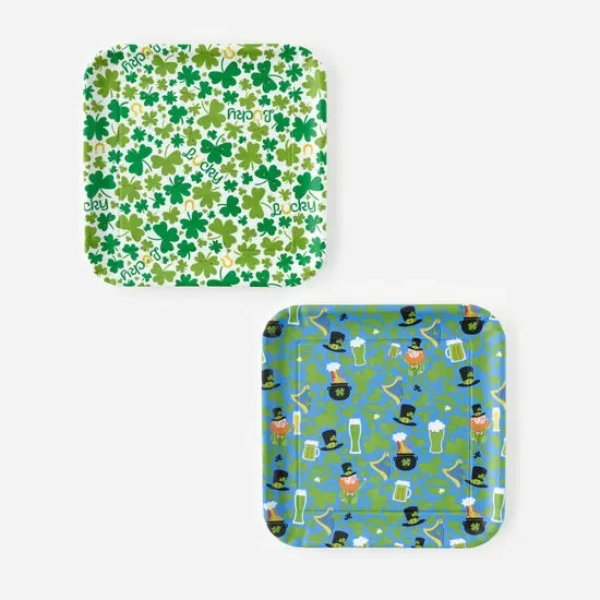 St Patrick’s Square Melamine Tray – Assorted
