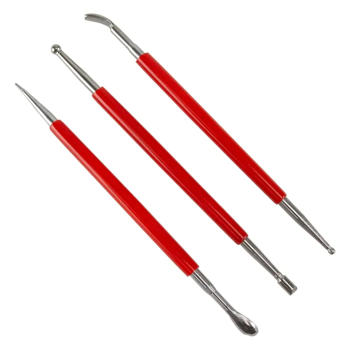 Stainless Steel Double Ended Sculpting Carving Tools – Set of 3