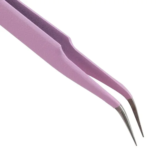 Stainless Steel Precision Beading Tweezers Bent Tip