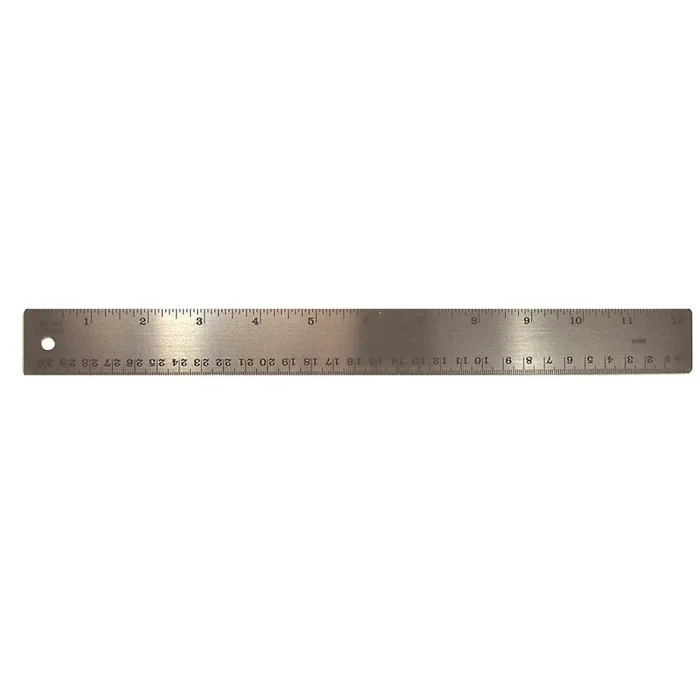 Stainless Steel Ruler, 12″