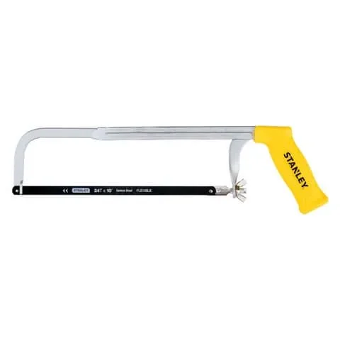 Stanley 10 in. Carbon Steel Adjustable Hacksaw Black/Yellow 1 pc
