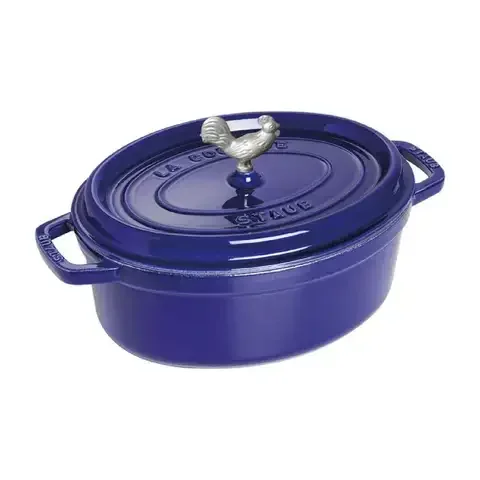 Staub Cast Iron Cocotte 5.75 qt Blue