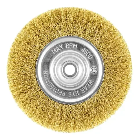 Stay Sharp 6 in. Coarse Crimped Wire Wheel Brush Brass 1 pc