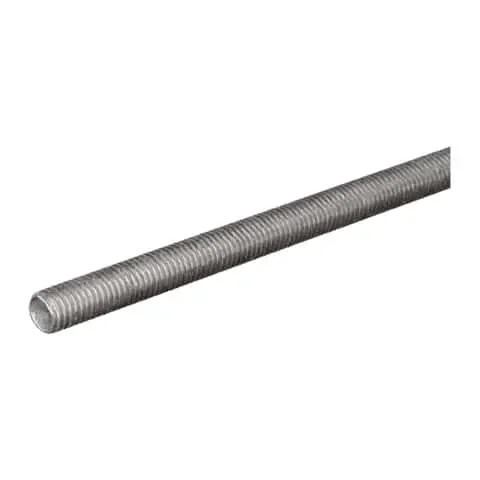 SteelWorks 7/16 in. D X 36 in. L Steel Threaded Rod