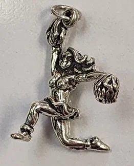 Sterling Silver Charm- Cheerleader