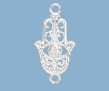 Sterling Silver Single Strand Hamsa Connector