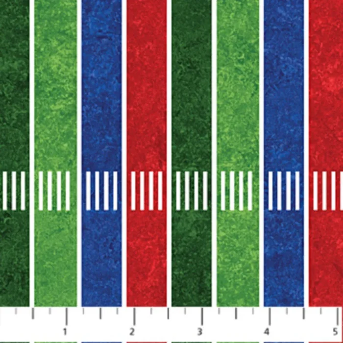 STONEHENGE BLUE, GREEN & RED STRIPE/HASH MARKS – 20310-73