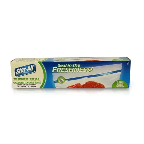 Stor-All Solutions 1 gal Clear Storage Bag 15 pk