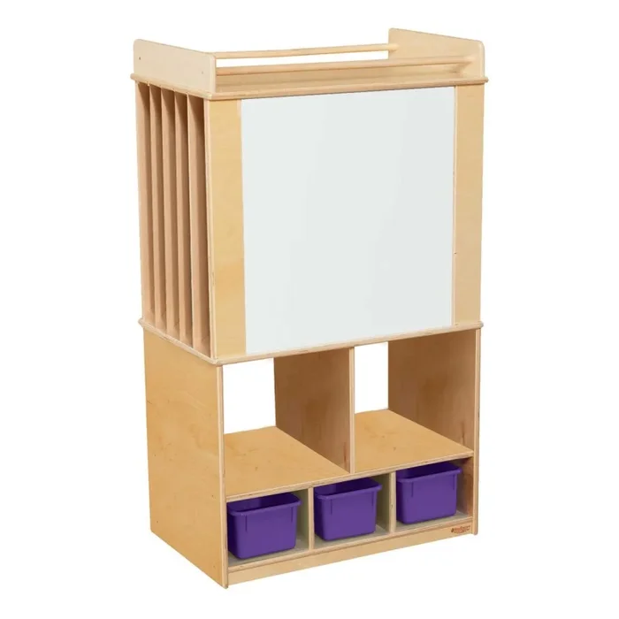 Store-It-All Teaching Center with 3 Purple Pastel Trays