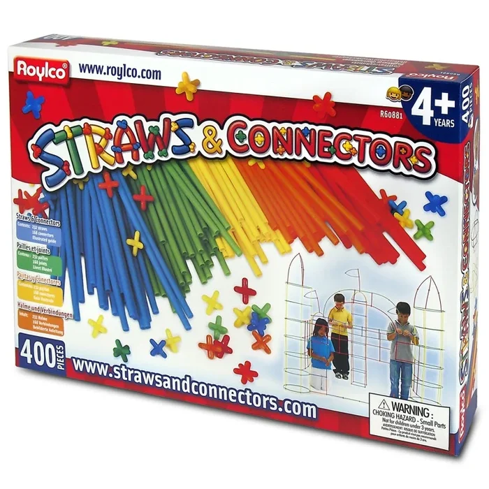 Straws & Connectors 400Pcs – Unleash Your Child’s Inner Engineer