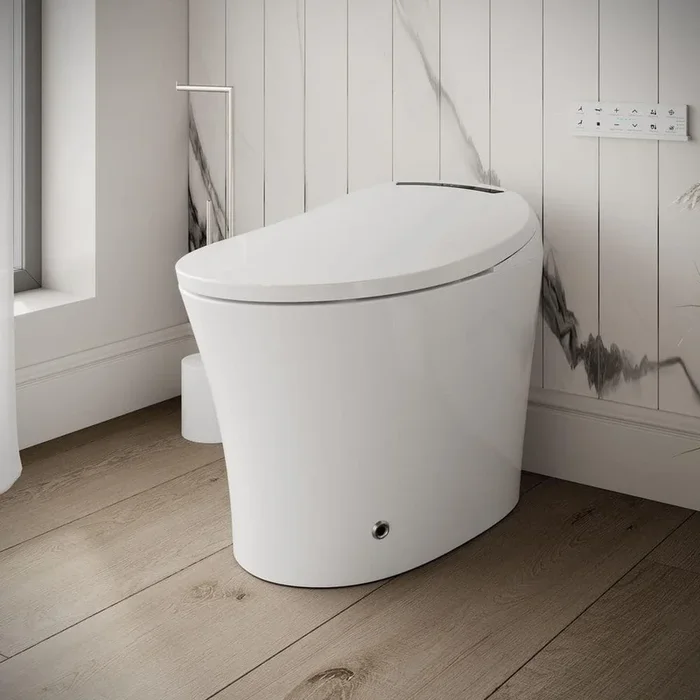 Streamline LT-462 Tankless Elongated Smart Bidet Toilet 1.28 GPF – White