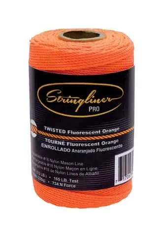 Stringliner 1/2 oz Orange Twisted Mason’s Line 540 ft. Fluorescent Orange