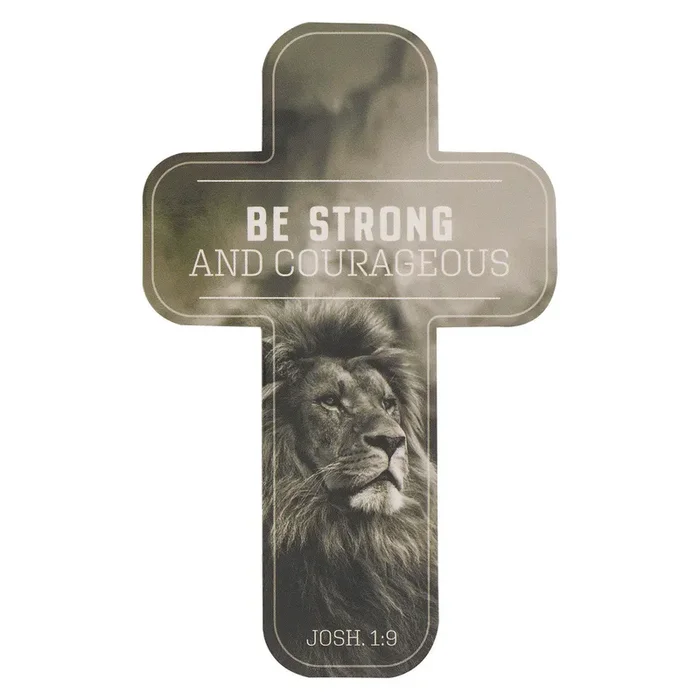 Strong And Courageous Cross Bookmark